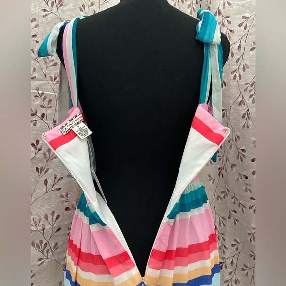 New York & Company - Rainbow Striped Tie-Strap Dress (NWT) - Picture 3 of 6
